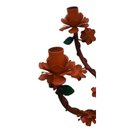 Ver imagem 5 de Lustre para Sala de Jantar Flores de Ferro Artesanal Rustico - Laranja