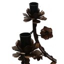 Ver imagem 5 de Lustre para Sala de Jantar Flores de Ferro Artesanal Rustico - Verniz