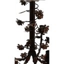 Ver imagem 6 de Lustre para Sala de Jantar Flores de Ferro Artesanal Rustico - Verniz