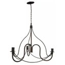 Ver imagem 1 de Lustre para Sala de Estar Artesanal de Ferro Rustico 3 Bocais Cecília - Verniz