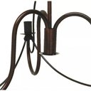 Ver imagem 5 de Lustre para Sala de Estar Artesanal de Ferro Rustico 3 Bocais Cecília - Verniz