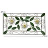 Moldura Arabesco de Ferro para Parede Classica com Flores Artesanais - Branco - 2