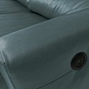 Ver imagem 6 de Sofá Sala de Cinema Elétrico Maldivas Reclinável Retrátil 4 Lugares 281cm Couro Azul Majestic G40 -