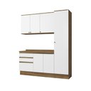 Ver imagem 2 de Armário de Cozinha Compacta 100% Mdf 190cm Nogueira/branco Celeste Kappesberg