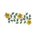 Ver imagem 1 de Arranjo de Flores Artificial em Ferro para Sala Decoração - Amarelo