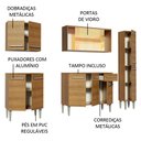 Ver imagem 5 de Armário de Cozinha Completa 201cm Rustic Emilly West Madesa 03