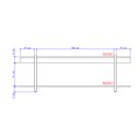 Ver imagem 5 de Rack para TV Madeirado e Tubos Preto Carraro