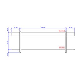 Rack para TV Madeirado e Tubos Preto Carraro - 5