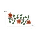 Ver imagem 2 de Arranjo de Flores Artificial em Ferro para Sala Decoração - Laranja
