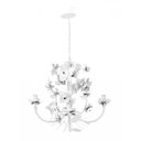 Ver imagem 2 de Luminária de Teto Artesanal Classica com Flores de Ferro Sala de Jantar - Branco