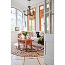 Ver imagem 4 de Pendente Simples Artesanal de Metal Iluminação de Casa de Campo - Amarelo