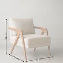 Ver imagem 3 de Poltrona Aurora Monalisa Linho Premium - Cinza