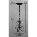 Ver imagem 2 de Lindo Pendente Decorativo Artesanal de Teto para Cozinha Area Gourmet - Preto