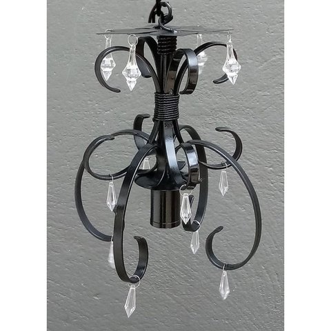Lindo Pendente Decorativo Artesanal de Teto para Cozinha Area Gourmet - Preto