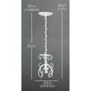 Ver imagem 2 de Lindo Pendente Decorativo Artesanal de Teto para Cozinha Area Gourmet - Branco