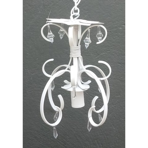 Lindo Pendente Decorativo Artesanal de Teto para Cozinha Area Gourmet - Branco