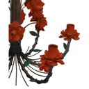 Ver imagem 5 de Lustre de Flores em Ferro Decorativo para Varanda Área Gourmet Rustica - Laranja