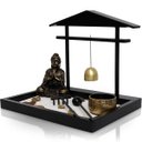 Ver imagem 4 de Enfeite Decorativo Ornamental Buda Jardim Zen Incensário Porta Incenso