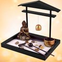 Ver imagem 7 de Enfeite Decorativo Ornamental Buda Jardim Zen Incensário Porta Incenso