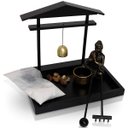 Ver imagem 1 de Enfeite Decorativo Ornamental Buda Jardim Zen Incensário Porta Incenso