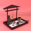 Ver imagem 6 de Enfeite Decorativo Ornamental Buda Jardim Zen Incensário Porta Incenso