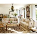 Ver imagem 4 de Lustre de Teto Simples Decorativo com Flores em Metal para Sala - Laranja