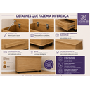 Ver imagem 5 de Baú Italia Cinamomo Organizador Multiuso Cômoda 136cm MDF