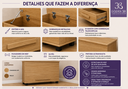 Ver imagem 5 de Baú Italia Cinamomo Organizador Multiuso Cômoda 136cm MDF