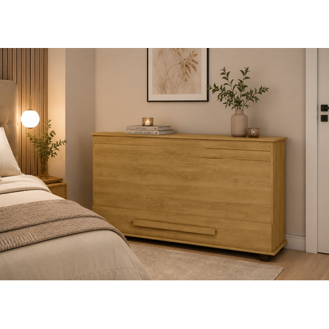 Baú Italia Cinamomo Organizador Multiuso Cômoda 136cm MDF