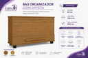 Ver imagem 6 de Baú Italia Cinamomo Organizador Multiuso Cômoda 136cm MDF