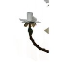 Ver imagem 5 de Lustre para Varanda Rustico Artesanal em Ferro e Lata com Flores - Branco & Verniz
