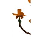 Ver imagem 5 de Lustre para Varanda Rustico Artesanal em Ferro e Lata com Flores - Laranja