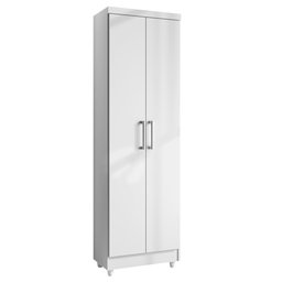 Armário Lavanderia Multiuso Anna 2 Portas Branco - Saga Decor - 1