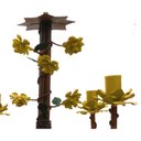 Ver imagem 7 de Lustre Rustico Artesanal em Ferro e Lata Decoração de Sala Pequena - Amarelo