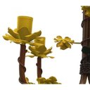 Ver mais imagens de Lustre Rustico Artesanal em Ferro e Lata Decoração de Sala Pequena - Amarelo