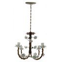 Ver imagem 2 de Lustre Rustico Artesanal em Ferro e Lata Decoração de Sala Pequena - Branco