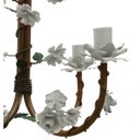 Ver imagem 7 de Lustre Rustico Artesanal em Ferro e Lata Decoração de Sala Pequena - Branco