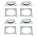 Ver imagem 1 de Kit C/4 Ralo e Porta Grelha Inox Piso Click Cromado 10x10 Cm