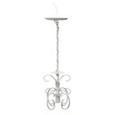 Ver imagem 1 de Lustre Pendente de Ferro Preto Simples para Iluminação de Apartamento - Branco