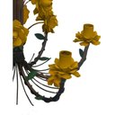 Ver imagem 5 de Lustre de Flores em Ferro Decorativo para Varanda Área Gourmet Rustica - Amarelo