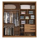 Ver imagem 4 de Guarda Roupa Casal Belga 1 Portas e 1 Espelho - Élpis Móveis Amêndola Touch-grafito