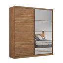 Ver imagem 2 de Guarda Roupa Casal Belga 1 Portas e 1 Espelho - Élpis Móveis Amêndola Touch-grafito