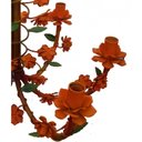 Ver imagem 5 de Lustre para Sala Decoração com Flores de Ferro Artesanal Varias Cores - Laranja