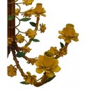 Ver imagem 5 de Lustre para Sala Decoração com Flores de Ferro Artesanal Varias Cores - Amarelo