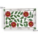 Ver imagem 2 de Moldura Artesanal de Ferro Colonial Rustico para Parede com Flores - Vermelho