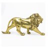 Estatua Enfeite de Resina Leão Cobre Brilhante 21cm - 3