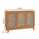 Ver imagem 2 de Buffet Munique 100% Mdf 3 Porta e Pés Estilo Retrô Tuboarte