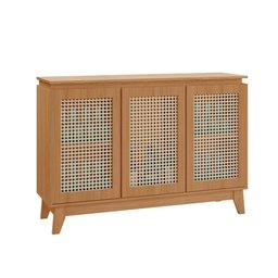 Buffet Munique 100% Mdf 3 Porta e Pés Estilo Retrô Tuboarte - 4
