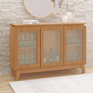 Buffet Munique 100% Mdf 3 Porta e Pés Estilo Retrô Tuboarte