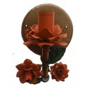 Ver imagem 1 de Luminária Arandela de Parede com Flores Rustica para Quarto de Casal - Laranja